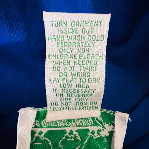 Quacker Factory Blue Shamrock Clover Pullover St Patricks Day Sweatshirt Small - Picture 8 of 9